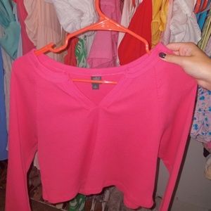 Pink Cropped Longsleeve